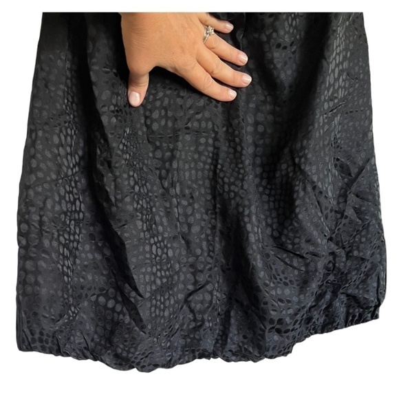 White House Black Market Women's Black Silk Mini Strapless Dress Size 4 - Picture 4 of 9